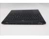 Lenovo 5CB1S76612 C-Cover with keyboard, Switzerland, Eclipse Black, White Backlight, Anodizing Sandblasting, UK