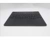 Lenovo 5CB1S76648 C-Cover with keyboard, Arabic, Eclipse Black, White Backlight, Painting, US