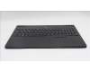 Lenovo 5CB1S76649 C-Cover with keyboard, Belgian, Eclipse Black, White Backlight, Painting, UK