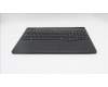 Lenovo 5CB1S76655 C-Cover with keyboard, French, Eclipse Black, White Backlight, Painting, US
