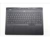 Lenovo 5CB1S76689 C-Cover with keyboard, German, Eclipse Black, White Backlight, UK
