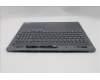 Lenovo 5CB1S82728 C-Cover with keyboard, Danish, Luna Grey, Non-FingerPrint, UK
