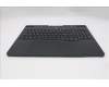 Lenovo 5CB1S87248 C-Cover with keyboard, Italian, Eclipse Black, White Backlight, UK