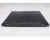 Lenovo 5CB1S89903 C-Cover with keyboard, Belgian, Eclipse Black, White Backlight, Anodizing Sandblasting, UK