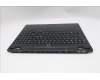 Lenovo 5CB1S89921 C-Cover with keyboard, Nordic, Eclipse Black, White Backlight, Anodizing Sandblasting, UK