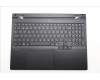 Lenovo 5CB1S89926 C-Cover with keyboard, Switzerland, Eclipse Black, White Backlight, Anodizing Sandblasting, UK