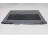 Lenovo 5CB1S90395 C-Cover with keyboard, French, Luna Grey, White Backlight