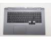Lenovo 5CB1S90396 C-Cover with keyboard, German, Luna Grey, White Backlight