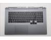 Lenovo 5CB1S90401 C-Cover with keyboard, Slovenian, Luna Grey, White Backlight, UK