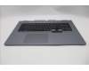 Lenovo 5CB1S90407 C-Cover with keyboard, Ukraine, Luna Grey, White Backlight, US
