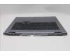 Lenovo 5CB1S90431 C-Cover with keyboard, Slovenian, Luna Grey, RGB Backlight, UK