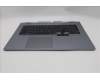 Lenovo 5CB1S90437 C-Cover with keyboard, Ukraine, Luna Grey, RGB Backlight, US