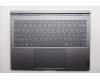 Lenovo 5CB1S90694 C-Cover with keyboard, Arabic, Luna Grey, FingerPrint, US