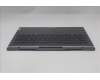 Lenovo 5CB1S90694 C-Cover with keyboard, Arabic, Luna Grey, FingerPrint, US