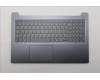 Lenovo 5CB1T18692 C-Cover with keyboard, US English Euro, Luna Grey, Backlight, US
