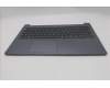 Lenovo 5CB1T18705 C-Cover with keyboard, Nordic, Luna Grey, Backlight, UK