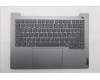 Lenovo 5CB1T53000 C-Cover with keyboard, Czech Slovakian, Arctic Grey, Backlight, UK