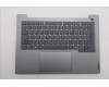 Lenovo 5CB1T53008 C-Cover with keyboard, Hungarian, Arctic Grey, Backlight, UK