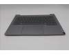Lenovo 5CB1T53018 C-Cover with keyboard, Spanish, Arctic Grey, Backlight, UK