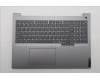 Lenovo 5CB1T57604 C-Cover with keyboard, Greek, Arctic Grey, Backlight, US