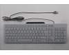 Lenovo 5D50U84896 Keyboard External, USB, Swiss French/German, Cloud Grey