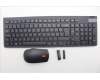 Lenovo 5KM0U87787 Keyboard_Mouse,2.4G,Belgium English,Black