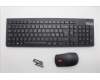 Lenovo 5KM0U87827 Keyboard_Mouse,2.4G,Nordic,Black