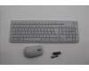 Lenovo 5KM0U87912 Keyboard_Mouse,2.4G,Spanish,Cloud Grey