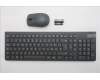 Lenovo 5KM0U87999 Keyboard_Mouse, 2.4G, Italy, Luna Grey, Black Wheel