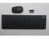 Lenovo 5KM0U88005 Keyboard_Mouse, 2.4G, Portugese, Luna Grey, Black Wheel