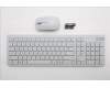 Lenovo 5KM0U88028 AI Keyboard_Mouse, 2.4G, US English, Cloud Grey, Darker Wheel