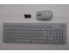 Lenovo 5KM0U88061 AI Keyboard_Mouse, 2.4G, Swiss French/German, Cloud Grey, Darker Wheel