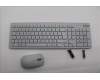 Lenovo 5KM0U88065 AI Keyboard_Mouse, 2.4G, UK English, Cloud Grey, Darker Wheel