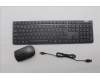 Lenovo 5KM0U88200 AI Keyboard_Mouse, Wireless, Czech/Slovakian, Storm Grey