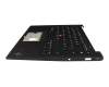 5M11H44301 Original Lenovo Tastatur inkl. Topcase DE (deutsch) schwarz/schwarz mit Backlight und Mouse-Stick (WLAN)