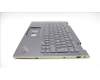 Lenovo 5M11H62305 C-Cover with keyboard, Norwegian, Grey, Backlight, FingerPrint, UK