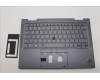 Lenovo 5M11H62327 C-Cover with keyboard, Spanish, Grey, Backlight, Fingerprint, UK