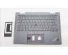 Lenovo 5M11H62490 C-Cover with keyboard, Swedish/Finnish, Grey, Backlight, WWAN, Fingerprint, UK