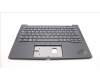 Lenovo 5M11H62614 C-Cover with keyboard, Estonian, Black, Backlight, Fingerprint Reader, UK