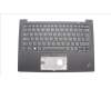 Lenovo 5M11H62818 C-Cover with keyboard, Spanish LA, Black, Backlight, WWAN, Fingerprint, UK