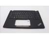 Lenovo 5M11H89001 C-Cover with keyboard, Greek, Black, US