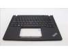 Lenovo 5M11H94400 C-Cover with keyboard, Hebrew, Black, Backlight, US