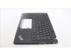 Lenovo 5M11H94412 C-Cover with keyboard, Italian, Black, Backlight, UK