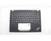 Lenovo 5M11H94433 C-Cover with keyboard, Portuguese, Black, Backlight, UK