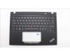 Lenovo 5M11H94496 C-Cover with keyboard, Estonian, Black, Backlight, WWAN, UK