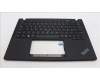 Lenovo 5M11H94526 C-Cover with keyboard, Italian, Black, Backlight, WWAN, UK