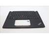 Lenovo 5M11H94535 C-Cover with keyboard, Spanish LA, Black, Backlight, WWAN, UK