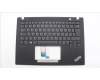 Lenovo 5M11L59357 C-Cover with keyboard, Italian, Black, Backlight, UK