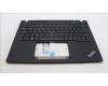 Lenovo 5M11L59375 C-Cover with keyboard, Norwegian, Black, Backlight, UK