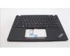 Lenovo 5M11L59427 C-Cover with keyboard, Ukraine, Black, Backlight, US